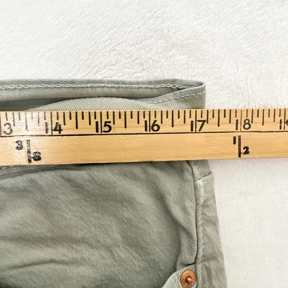 Levi Strauss 505 Straight Leg Denim Pants Olive Gray Size 34x30 Actual 35x28